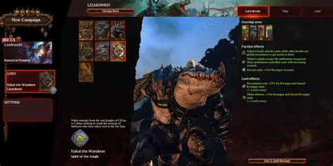 Total War: Warhammer 3 Immortal Empires Nakai the Wanderer.